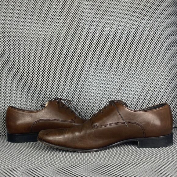 Banana Republic Oxford Dress Shoes Mens Size 11.5 Brown Leather Lace Up main image 11
